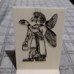 Cell phone holder Undugud Sumerian Eagle-headed god with human body