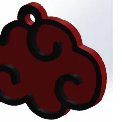 COLGANTE NARUTO - UCHIHA ITACHI NUBE ROJA