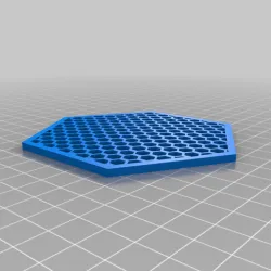 cool hex shaped patterned coaster