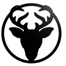 Deer head wall art 2