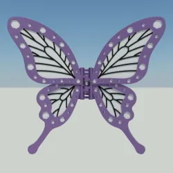 Demon Slayer Shinobu Kocho Hair Claw clip Butterfly. Anime, manga, props, cosplay