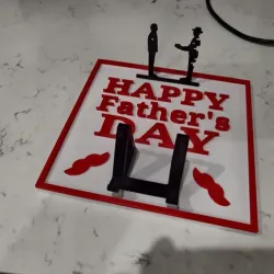 Father's Day Plaque Phone Holder