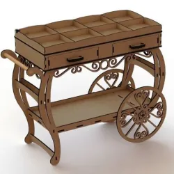 Flowers Basket Box cnc - laser cut