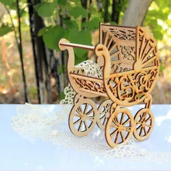 Flowers Basket Box cnc - laser cut