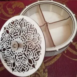 Flowers Basket Box cnc - laser cut