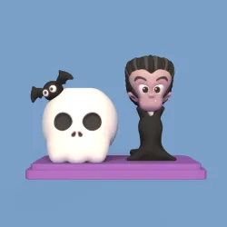 Halloween Skull Pot