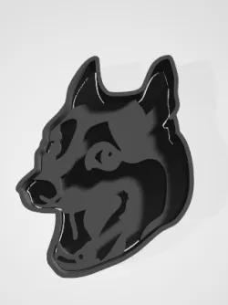 Huskey meme cookie cutter