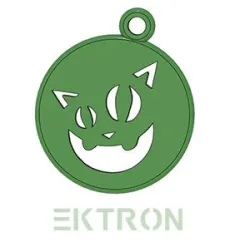 Key ring crazy cat. Key ring crasy cat