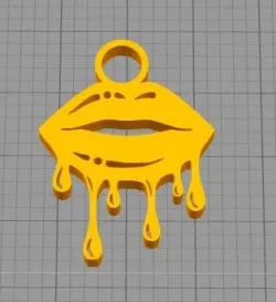 lips keychain