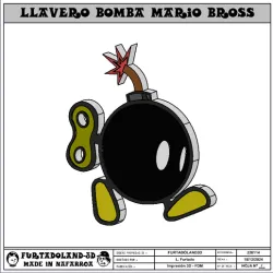 MARIO BOMB KEYCHAIN