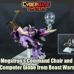 Megatron's Command Chair and Computer Globe from Transformers Beast Wars