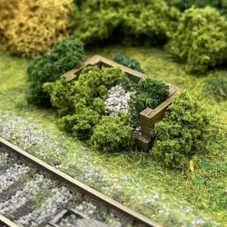 Model Railway Lineside Sleeper Ballast Bins