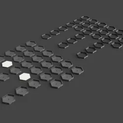 Modular Hexagon LED Lamp