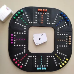 Modular Magnetic Dog Tock Board Game for up to 8 Players