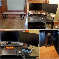 Monitor Riser Stand Legs Modern Design