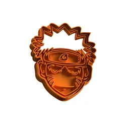 naruto face cookie cutter - cortante de naruto