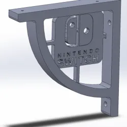 NINTENDO SWITCH LOGO SHELF BRACKET