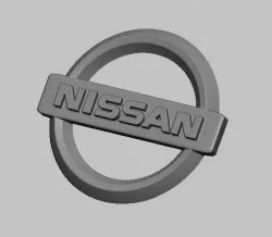 Nissan logo car STL & OBJ files.