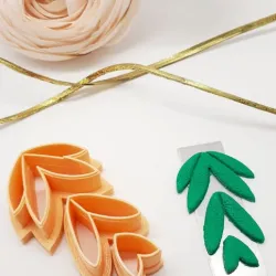 Polymer clay cutter /leaf -cutting edge 0.4 mm/Lorren3d