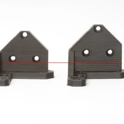 Prusa I3 single frame z-axis-bottom modified for raising the motors.