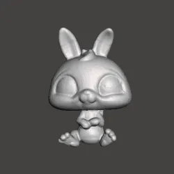 rabbit TOY FIGURES .STL .OBJ
