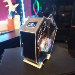 Raspberry PI 4B Desktop Mini Gaming PC Style Case
