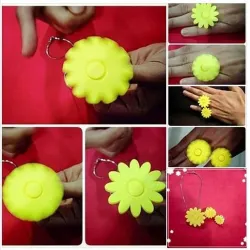 Rotating flower Accessories ( ring , necklace)
