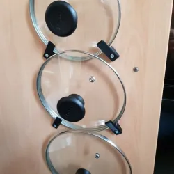 saucepan lid L Bracket for fitting to door