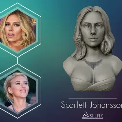 Scarlett Johansson 3D print model