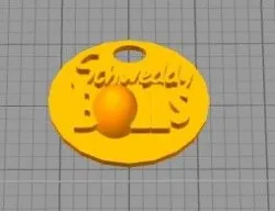 schwety balls keychain