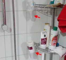 Shampoo-Holder useful