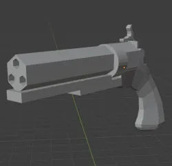 Simple Low-Poly Pistol