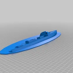Sinking 1/100 S-100 schnellboot (E-boat)