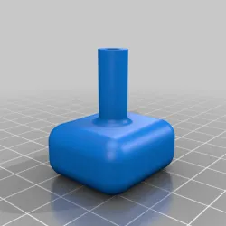 Square Button Handle