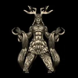 Stag Heart the shaman - tabletop barbarian shaman