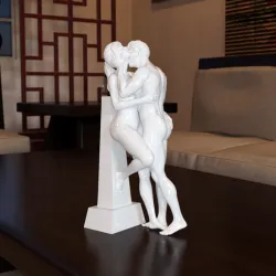 Statue Kissing The Neck