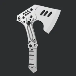 STL models for 3D printing and CNC skeleton ax