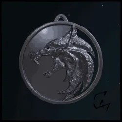The Witcher Wolf Medallion