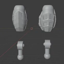 Transmetal Dinobot II Dino Thighs with Added Joint