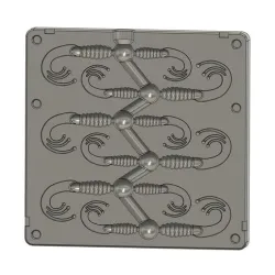 Triple Tip Grubs Soft Plastic Fishing Mold