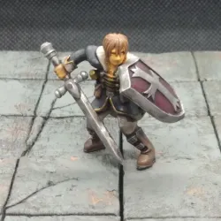 Vampire Hunter Miniature, Sword and Shield