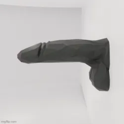 Wall Decoration - Low Polygon Penis