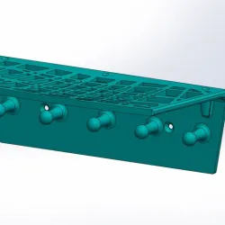 Wall mount key hanger