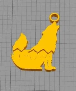 wolf keychain