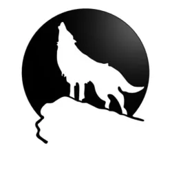 Wolf wall decor 3