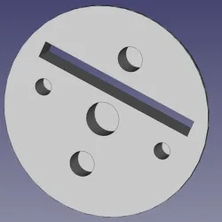25mm magnetisable slotted base