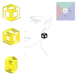 3d cube POLYMER CLAY CUTTERS - COOKIE CUTTER - JEWELLERY MAKING CUTTER - POLYMER CLAY TOOLS