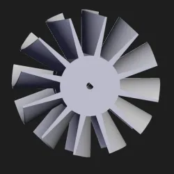 3d printable DC motor wheel 2