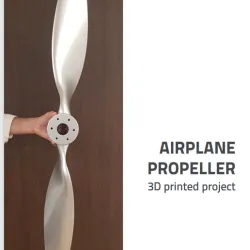 3D printed propeller as ceiling lamp tutorial
