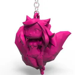 Ahri KDA Chibbi keyring